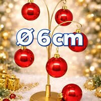 klassiske røde glasjulekugler til juletræ